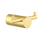 Lucid Pin Brushed Gold Double Robe Hook